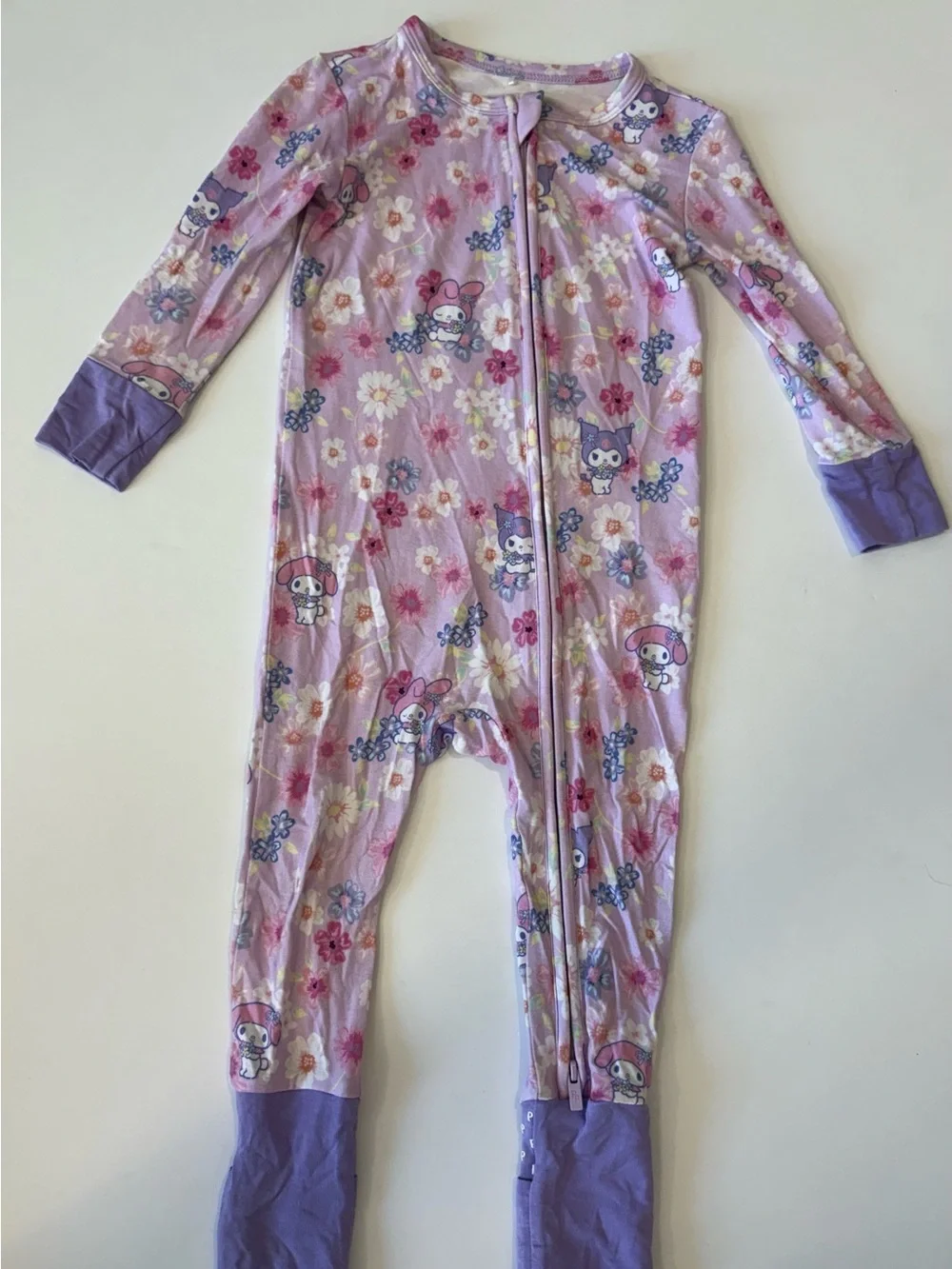 Posh Peanut x My Melody Kuromi Purple Zippy Pajama 12-18 Months